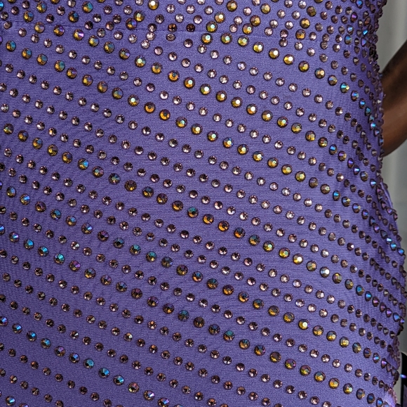 NWT FAVIANA Charmeuse Heat-Stone Patterned Dress | Size 4 Small - Picture 7 of 14